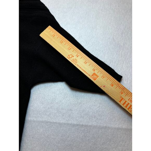 Alice + Olivia Black Wool Cashmere Off Shoulder Asymmetrical Sweater Dress XS - Picture 4 of 8